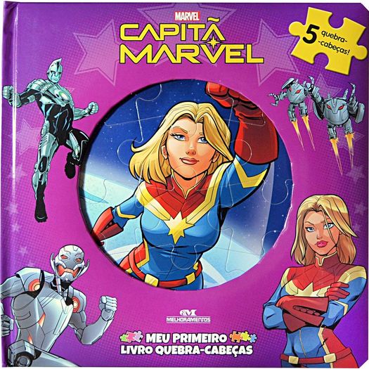 capitã marvel - meu primeiro livro quebra-cabeças capitã marvel - meu primeiro livro quebra-cabeças