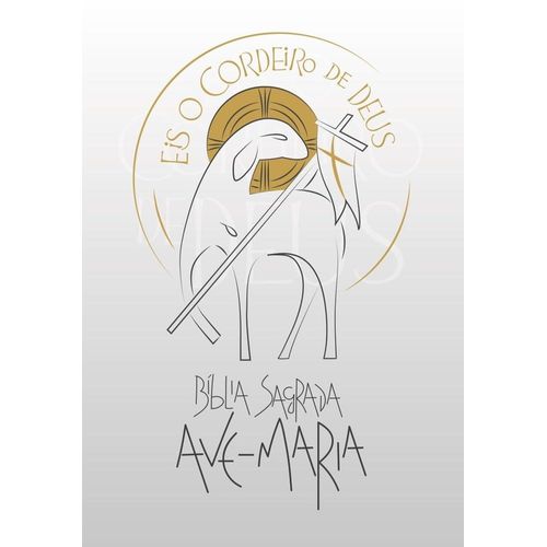 bíblia sagrada eis o cordeiro de deus - branca