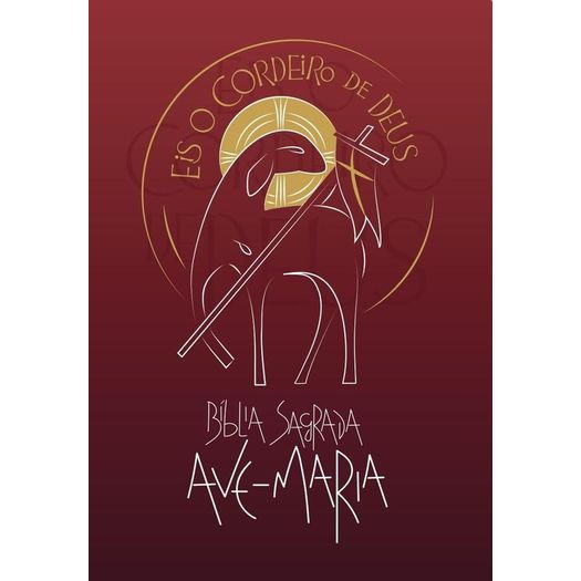 bíblia sagrada eis o cordeiro de deus - vermelha bíblia sagrada eis o cordeiro de deus - vermelha