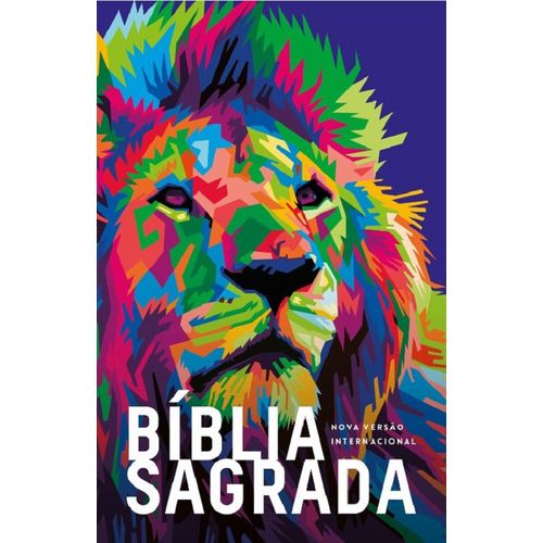 bíblia sagrada - nvi - brochura - leão pop