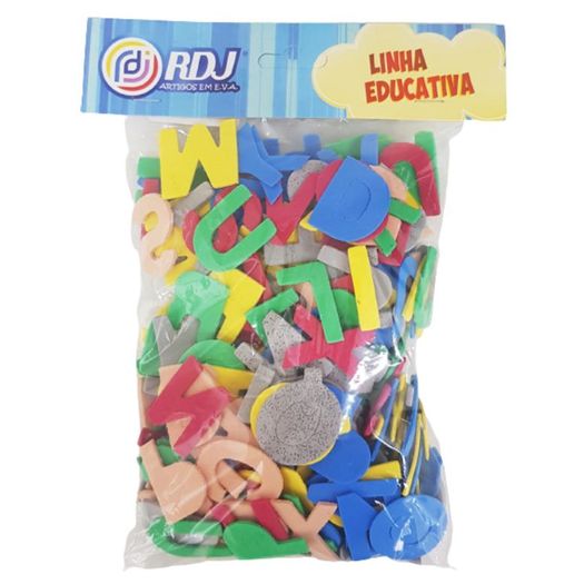 alfabeto móvel eva colorido 248 peças alfabeto móvel eva colorido 248 peças