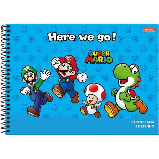 caderno cartografia 80 folhas super mario caderno cartografia 80 folhas super mario