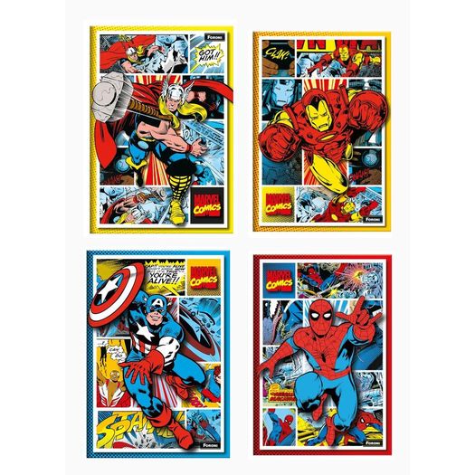 caderno linguagem brochura 80 folhas marvel comics caderno linguagem brochura 80 folhas marvel comics