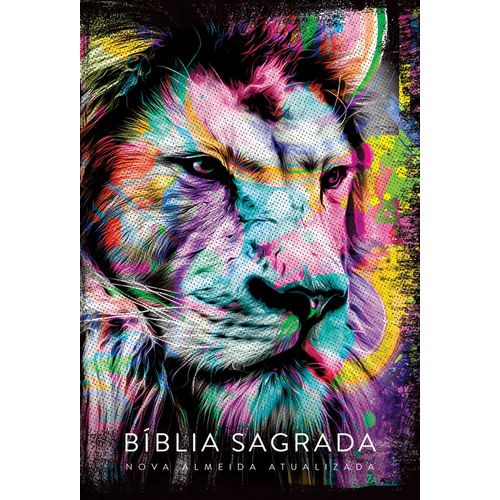 bíblia naa leão colorido