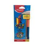 lápis de cor 12 com 15 cores color peps star