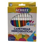 caneta hidrográfica 12 cores acrilex caneta hidrográfica 12 cores acrilex