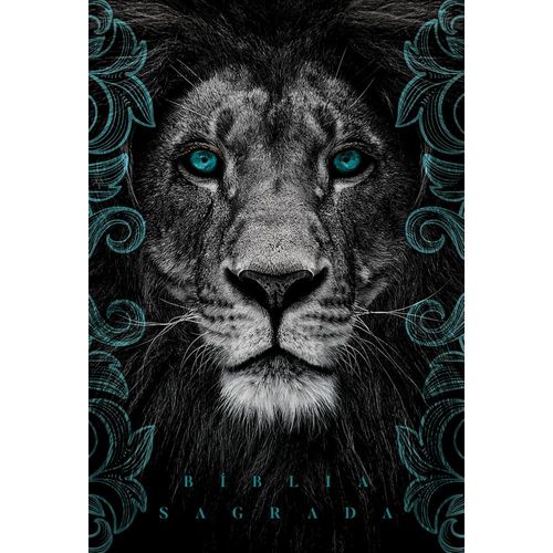 bíblia naa leão cinza turqueza