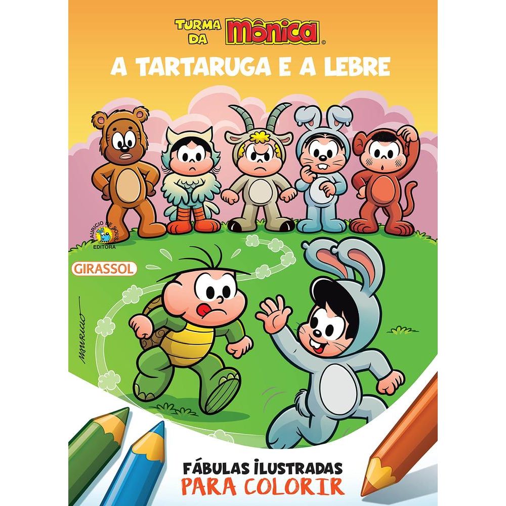 Livro Infantil de Colorir Carregue-me Turma da Mônica