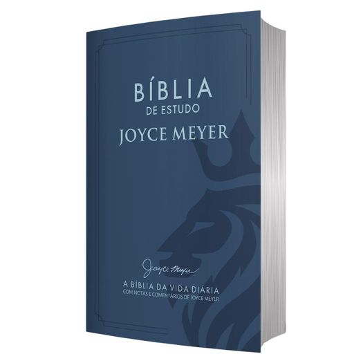 bíblia de estudo joyce meyer leão azul
