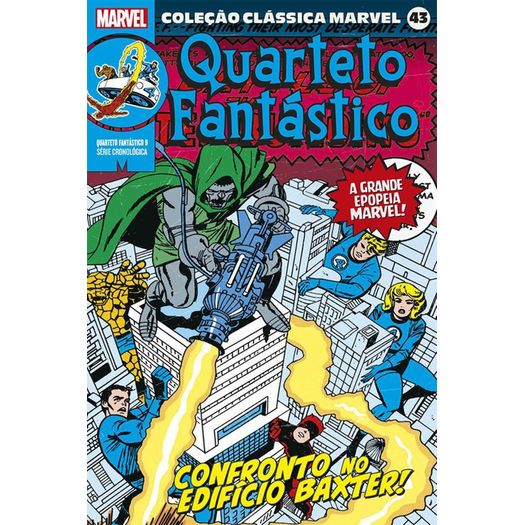 coleção clássica marvel 43 - quarteto fantástico 9 coleção clássica marvel 43 - quarteto fantástico 9