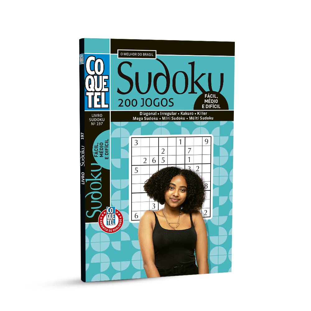 Livro Sudoku Ed. 12 - Fácil/Médio - Só Jogos 9x9 - 6 por página