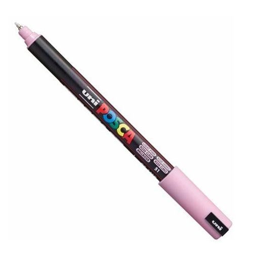 caneta marcador perma uni posca 0.7mm rosa claro pc-1mr sertic avulso