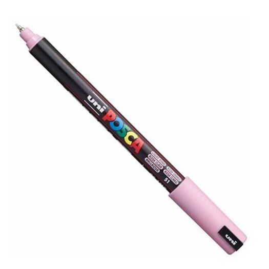 caneta marcador perma uni posca 0.7mm rosa claro pc-1mr sertic avulso
