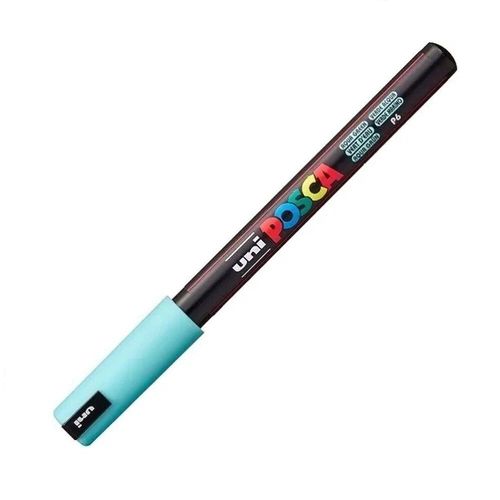 caneta marcador perma uni posca 0.7mm verde água pc-1mr sertic avulso