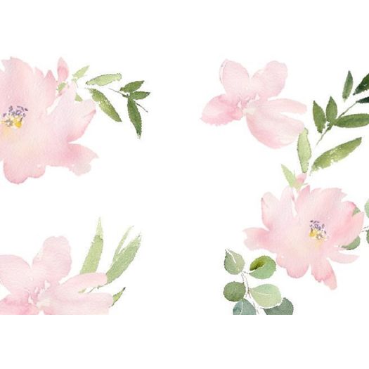 cartão floral rosa mini cartão floral rosa mini