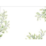 cartão floral verde mini cartão floral verde mini