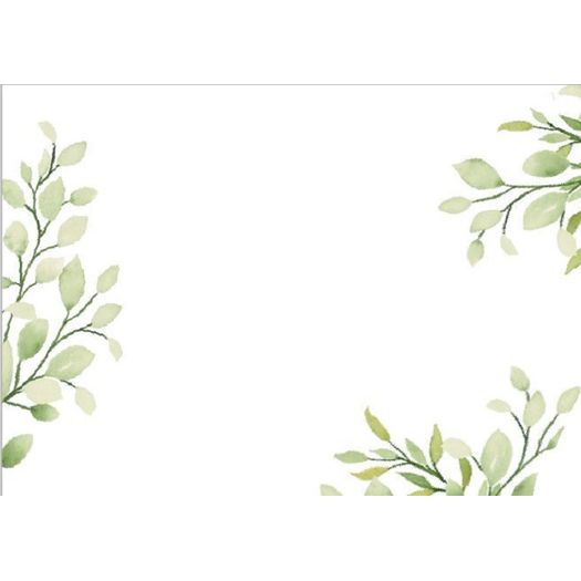 cartão floral verde mini cartão floral verde mini