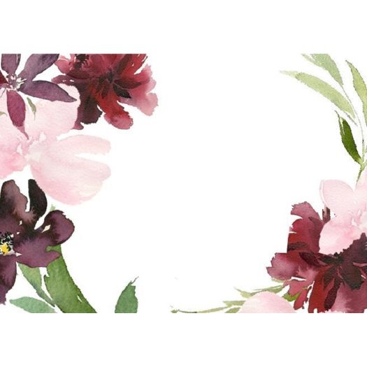 cartão floral vinho mini cartão floral vinho mini