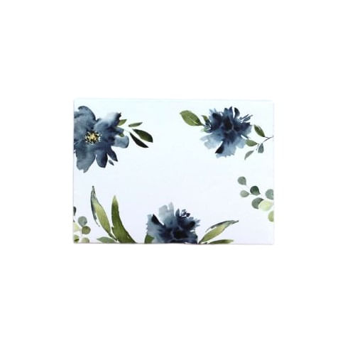 cartão floral azul mini rk design