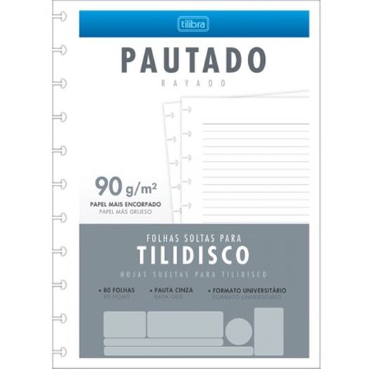 refil tilidisco universitário 80 folhas com pauta tilibra refil tilidisco universitário 80 folhas com pauta tilibra