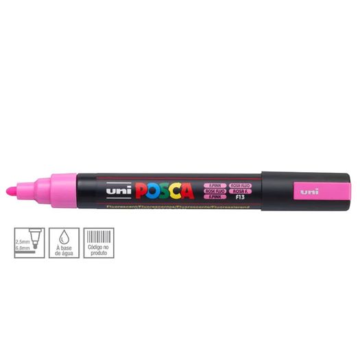 marcador-permanente-posca-fluo-rosa-2.5mm marcador-permanente-posca-fluo-rosa-2.5mm