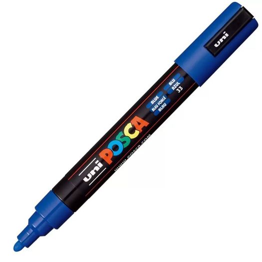 caneta marcador perma uni posca 2.5mm azul prussiano caneta marcador perma uni posca 2.5mm azul prussiano