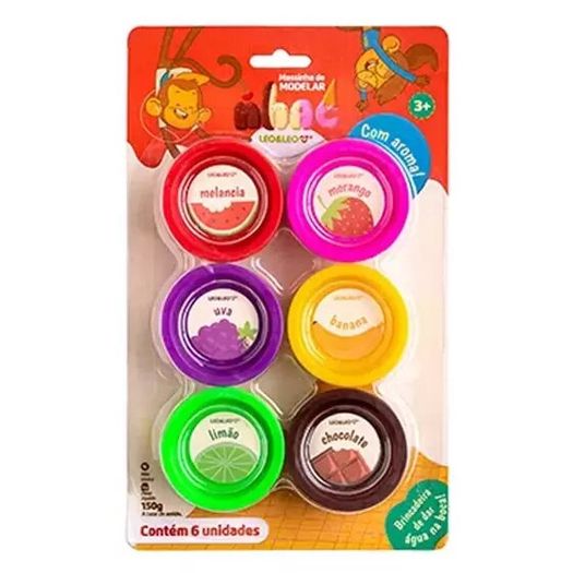 kit massinha de modelar nhac com 6 unidades kit massinha de modelar nhac com 6 unidades