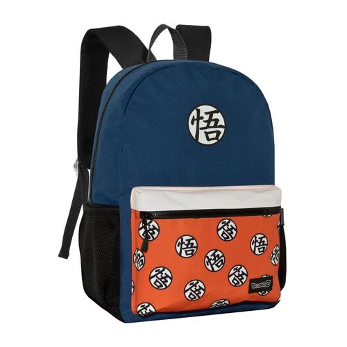 mochila de costas dragon ball z azul e laranja clio