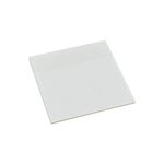 bloco adesivo transparente branco 76x76mm 50 folhas mania de sticker