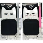 bloco adesivo cat preto com caneta metálica bloco adesivo cat preto com caneta metálica