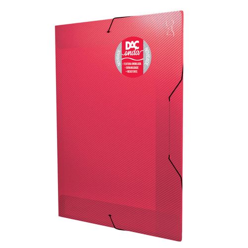 pasta aba com elástico vermelha onda dac