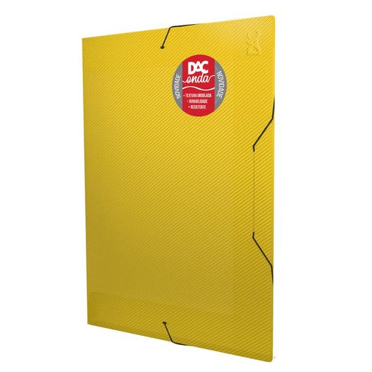 pasta aba com elástico amarela onda pasta aba com elástico amarela onda