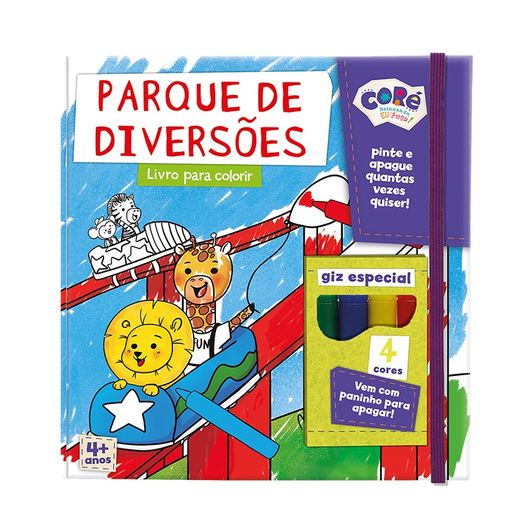 livro de atividades com giz - parque de diversões livro de atividades com giz - parque de diversões