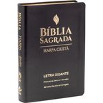 bíblia sagrada letra gigante com harpa crista - capa sintetica flexivel preta bíblia sagrada letra gigante com harpa crista - capa sintetica flexivel preta