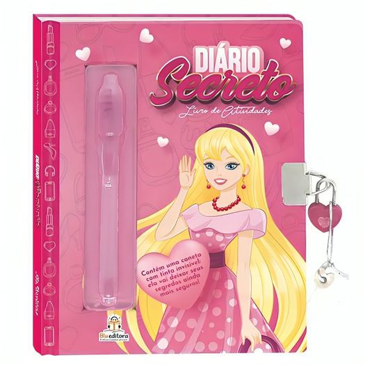 diário secreto com caneta mágica - capa rosa diário secreto com caneta mágica - capa rosa
