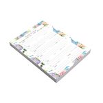 bloco de mesa a5 planner semanal cup of tea flores 5002 evertop