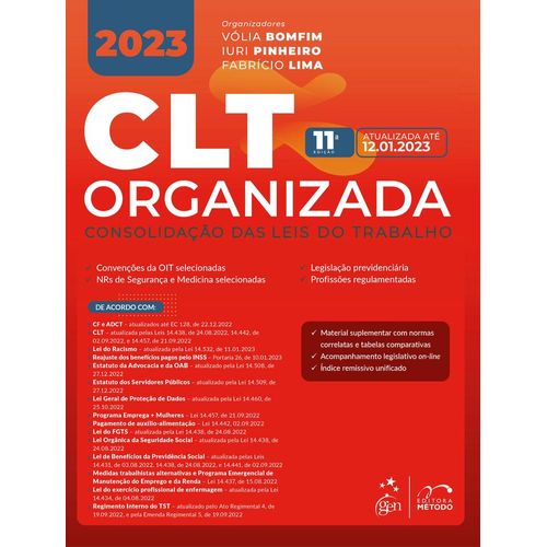clt-organizada---consolidacao-das-leis-do-trabalho---2023