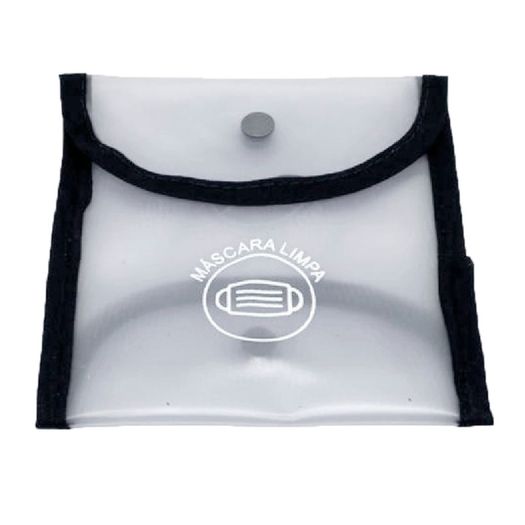 porta máscara limpa/suja borda preta ac bag porta máscara limpa/suja borda preta ac bag