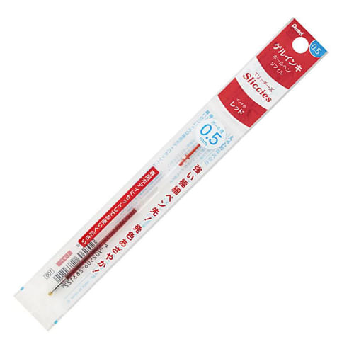 carga caneta iplus 0,5mm vermelha energel