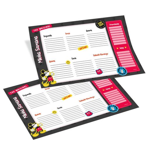 refil planner semanal mickey refil planner semanal mickey