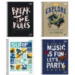 caderno universitário 16 matérias 320 folhas d+ caderno universitário 16 matérias 320 folhas d+