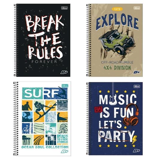 caderno universitário 16 matérias 320 folhas d+ caderno universitário 16 matérias 320 folhas d+