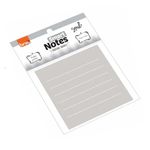bloco adesivo smart notes pautado cinza 50 folhas