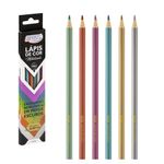 lápis de cor 6 cores sextavado metalizado lápis de cor 6 cores sextavado metalizado