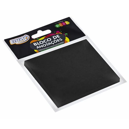 bloco de anotações adesivo preto 50 folhas bloco de anotações adesivo preto 50 folhas