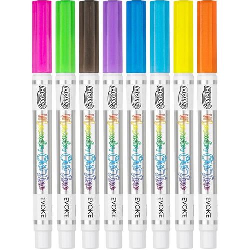 caneta-marcador-artistico-metalico-8-cores-evoke-outline