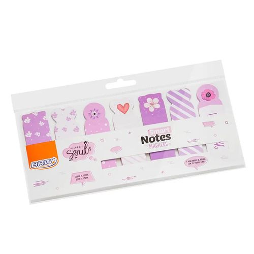 marcador de página adesivo smart notes markers lilás