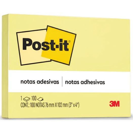 bloco post-it 100 folhas amarelo bloco post-it 100 folhas amarelo