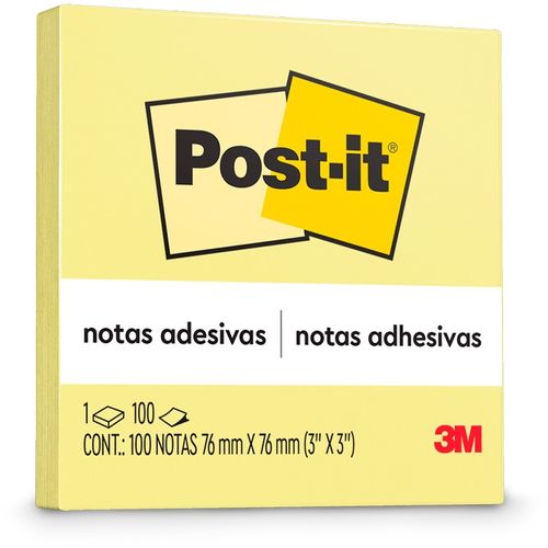bloco post-it 100 folhas amarelo