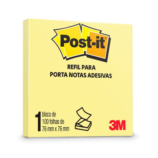 bloco refil post-it 100 folhas amarelo bloco refil post-it 100 folhas amarelo